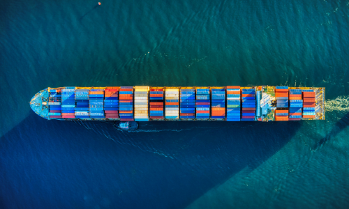 Photo of a cargo ship